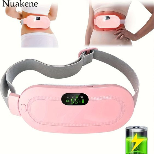 Cramp Relief Belt -Portable Menstrual Heating Pad, Heated Belly Belt For Menstrual Cramp Relief With 3 Heat Levels And 4 Modes, Electric Belt Massage For Women And Girls