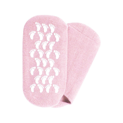 Reusable Silicone Spa Gel Socks For Dry Feet And Cracked Heel Treatment – Moisturizing Hydrating Softening And Skin Smoothing Overnight Foot Care (Random Color)