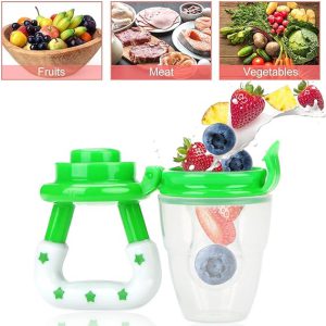 Baby Solid Baby Fruit Pacifier Fresh Fruit Feeder Infant Teething Toy Nibbler Teether Pacifier Safe Silicone Pacifier (random color) - pack of 1