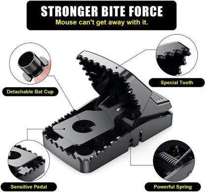 Durable Mouse Trap Reusable Rodent Catcher For Home, Kitchen, And Office - Pack Of 1