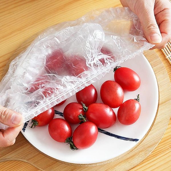 100 Pcs Disposable Food Cover Plastic Shopper Bags | Pack of 01