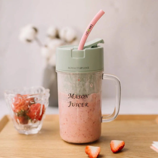 Professional Mini Juicer – Portable Blender & Smoothie Maker with Built-In Straw | Compact Fruit Extractor for Travel & Home Use