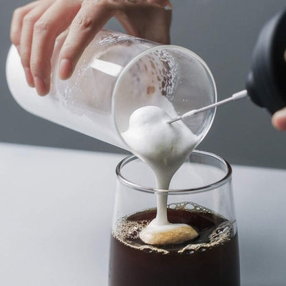 2 in 1 Coffee Beater Rechargeable Smooth Mixing Easy Use Compact Design Comfortable Handling