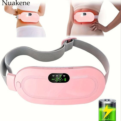 Cramp Relief Belt -Portable Menstrual Heating Pad, Heated Belly Belt For Menstrual Cramp Relief With 3 Heat Levels And 4 Modes, Electric Belt Massage For Women And Girls