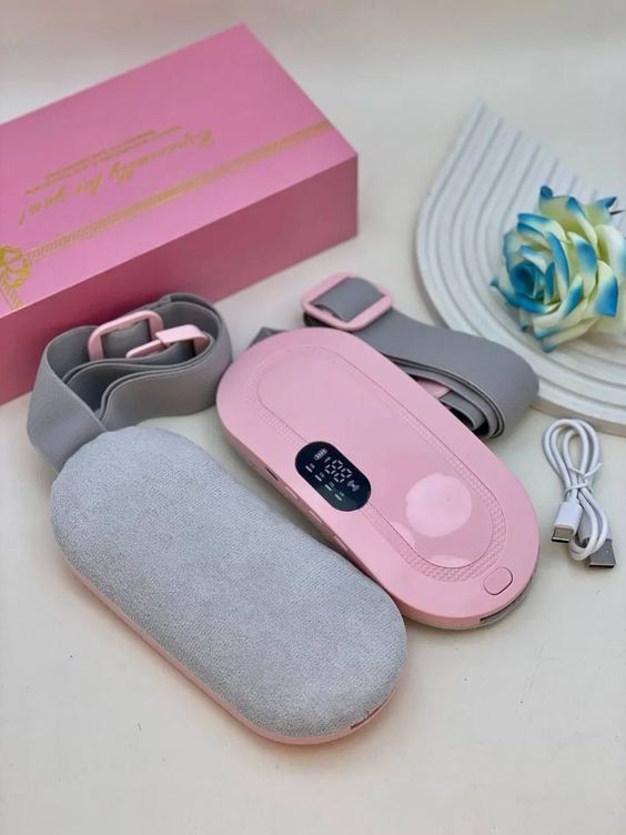 Cramp Relief Belt -Portable Menstrual Heating Pad, Heated Belly Belt For Menstrual Cramp Relief With 3 Heat Levels And 4 Modes, Electric Belt Massage For Women And Girls