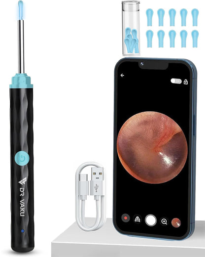 See Inside Your Ears Instantly – Smart HD Wireless Ear Camera with Live Mobile Display
