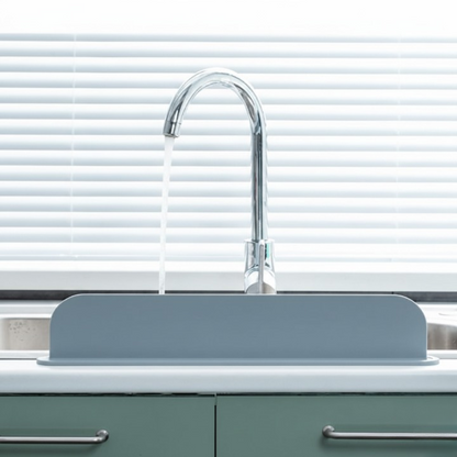 Silicone Sink Splash Guard With Single Suction - Size 16 Inch (Random Color)