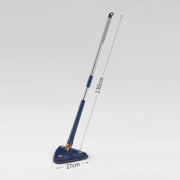 Extended Triangle Mop 360 Twist Squeeze Wringing X-Type Window Glass Toilet Bathroom Floor Household Cleaning Ceiling Dusting